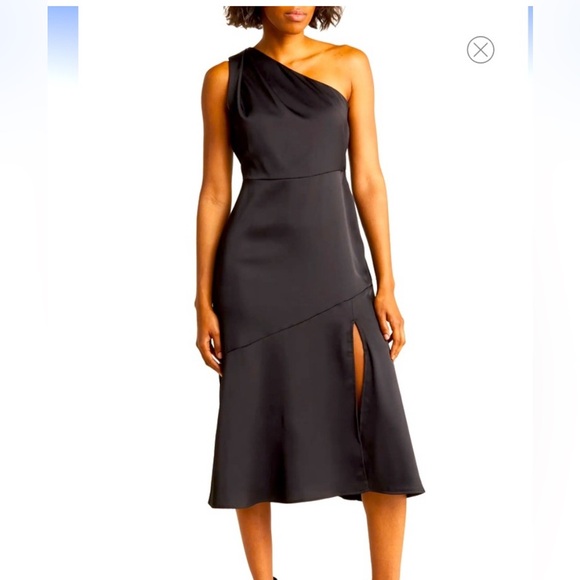 Sam Edelman Black Asymmetrical Dress - Picture 1 of 7